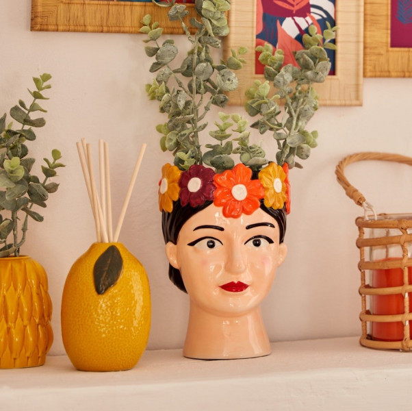 Osłonka ceramiczna w kształcie głowy kobiety Yuca 18,2 cm