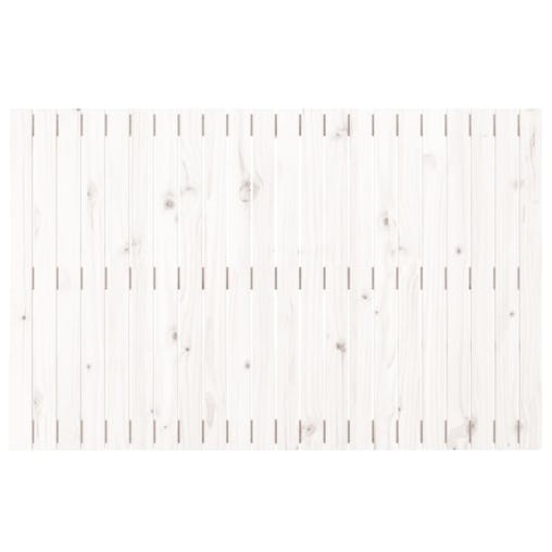 NNEVL Wall Headboard White 140x3x90 cm Solid Wood Pine