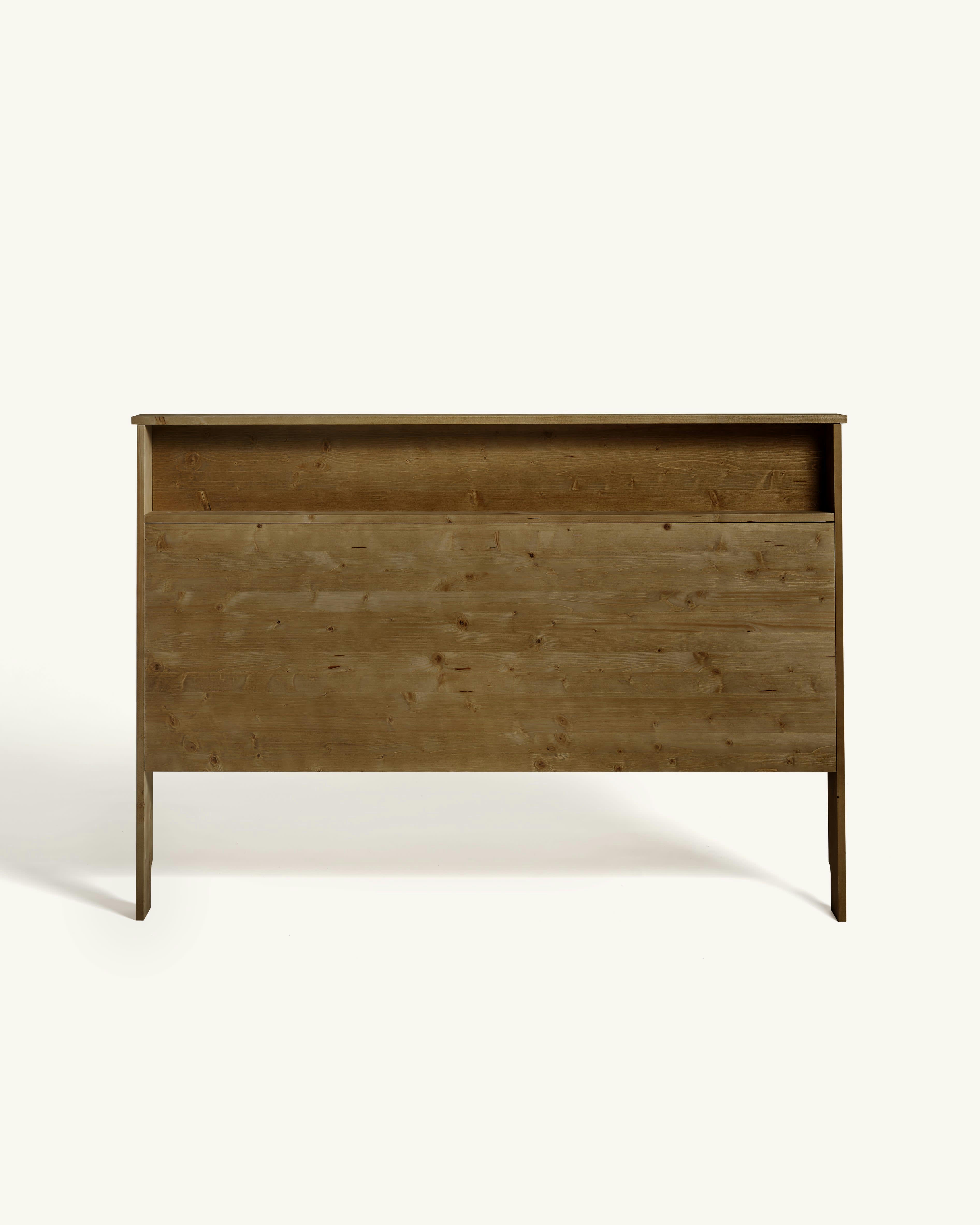 IGOR - Tête de lit avec rangement pour lit 150 cm en couleur marron