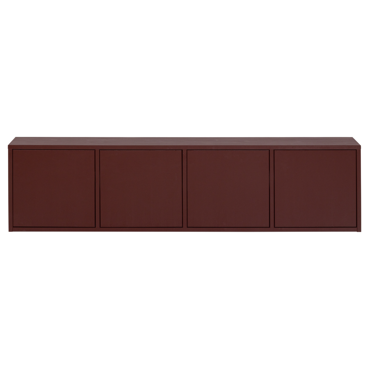WOOOD tv meubel Merel - Grenen - Bordeauxrood - 49,5x198x39,5