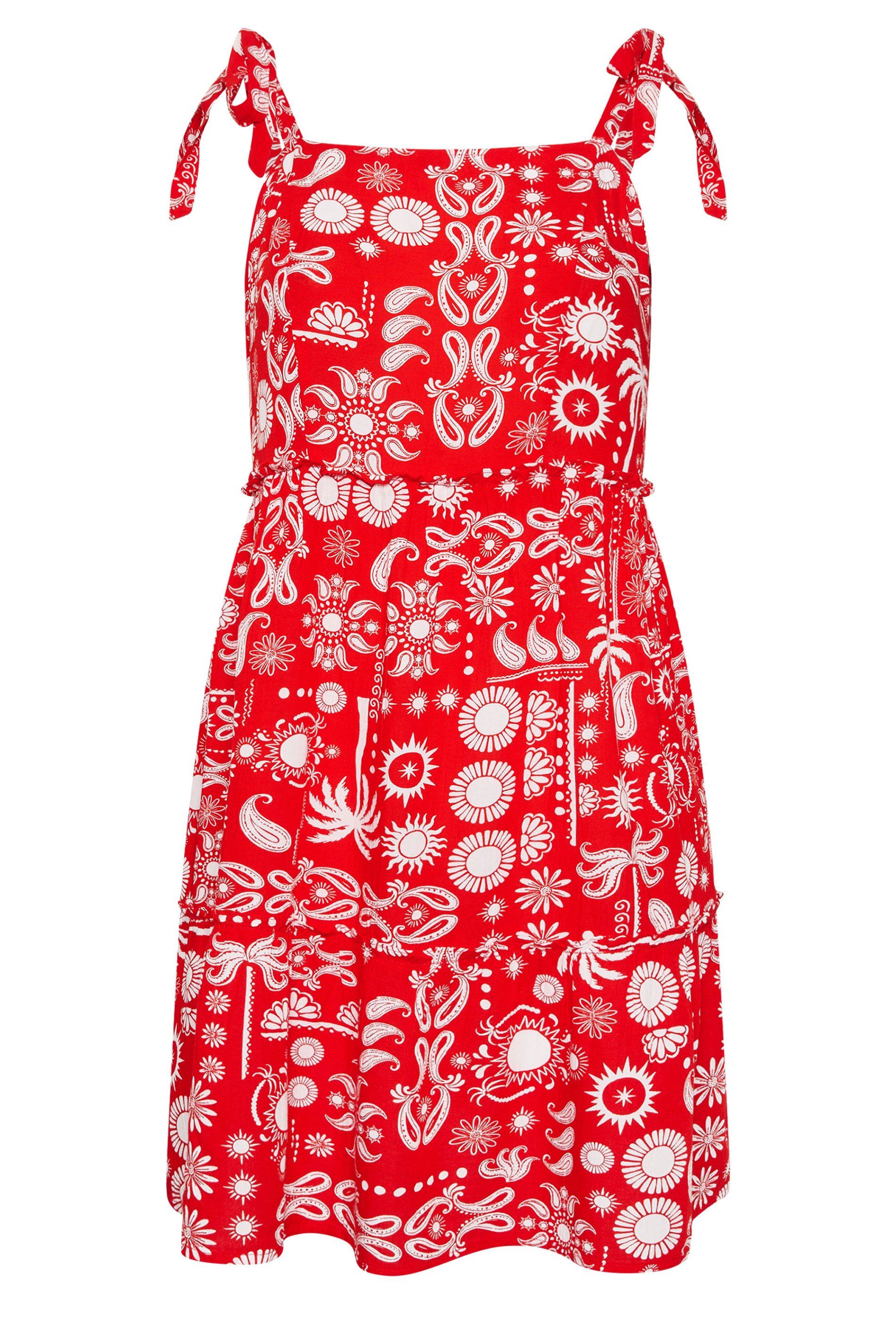 Yours Mixed Print Linen Smock Dress