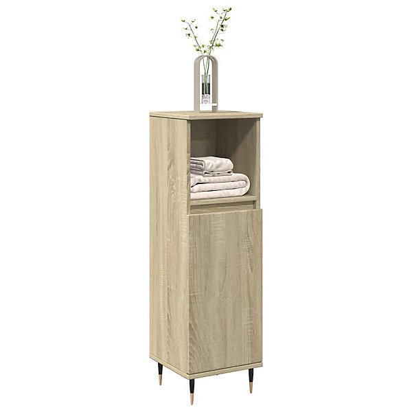 Armoire salle de bain chêne sonoma 30x30x100 cm vidaXL