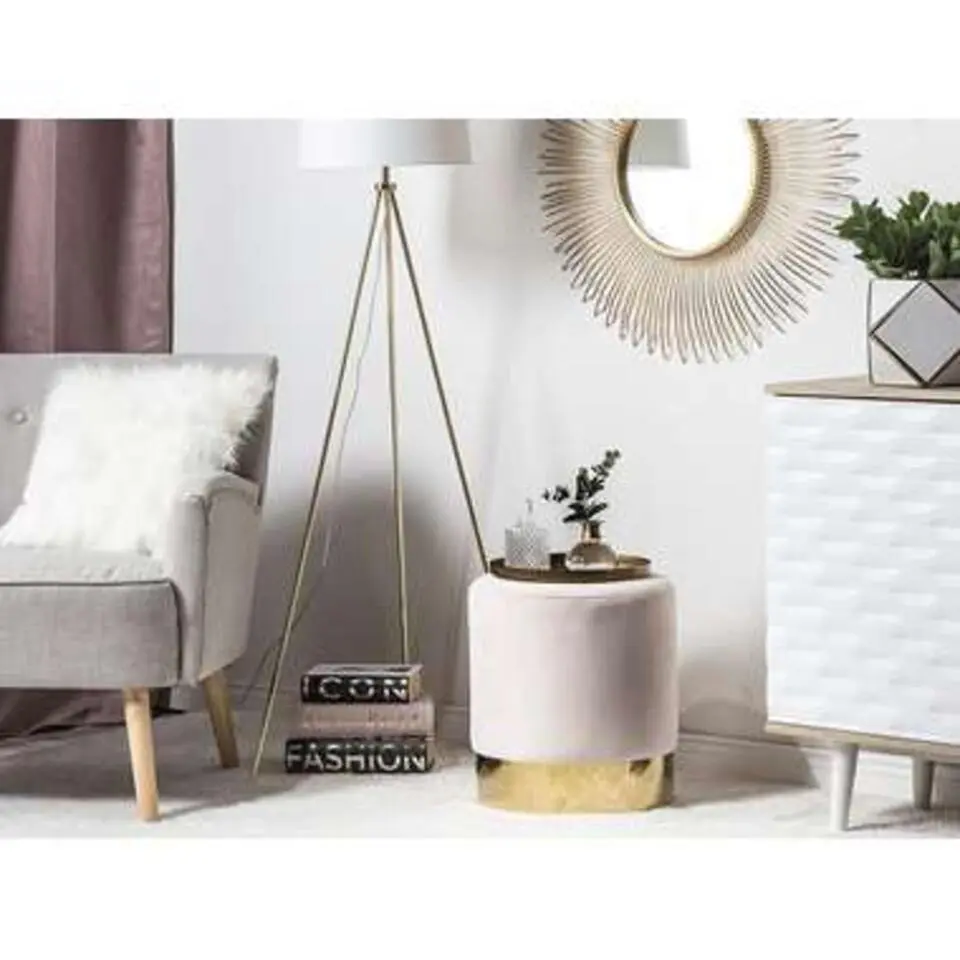 SOPHIA - Poef - Roze - 39 cm - Fluweel