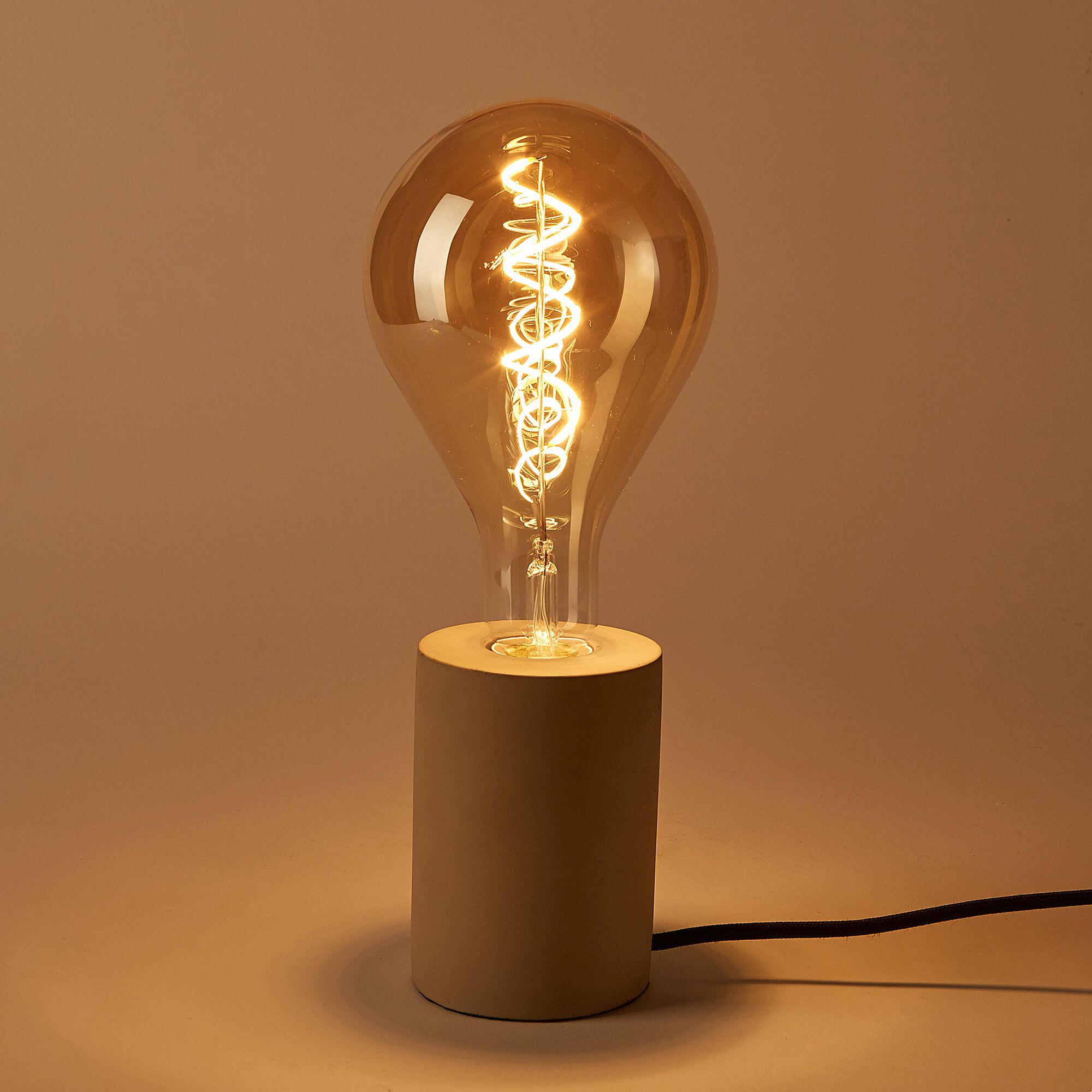 SPIRALE - Ampoule déco goutte - ambre