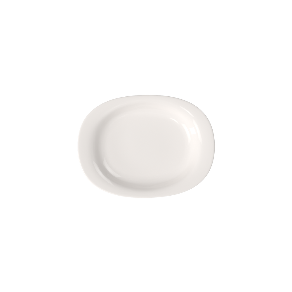 New Cottage Serving Platter - White, 13.4'' x 10.3'', Premium Porcelain