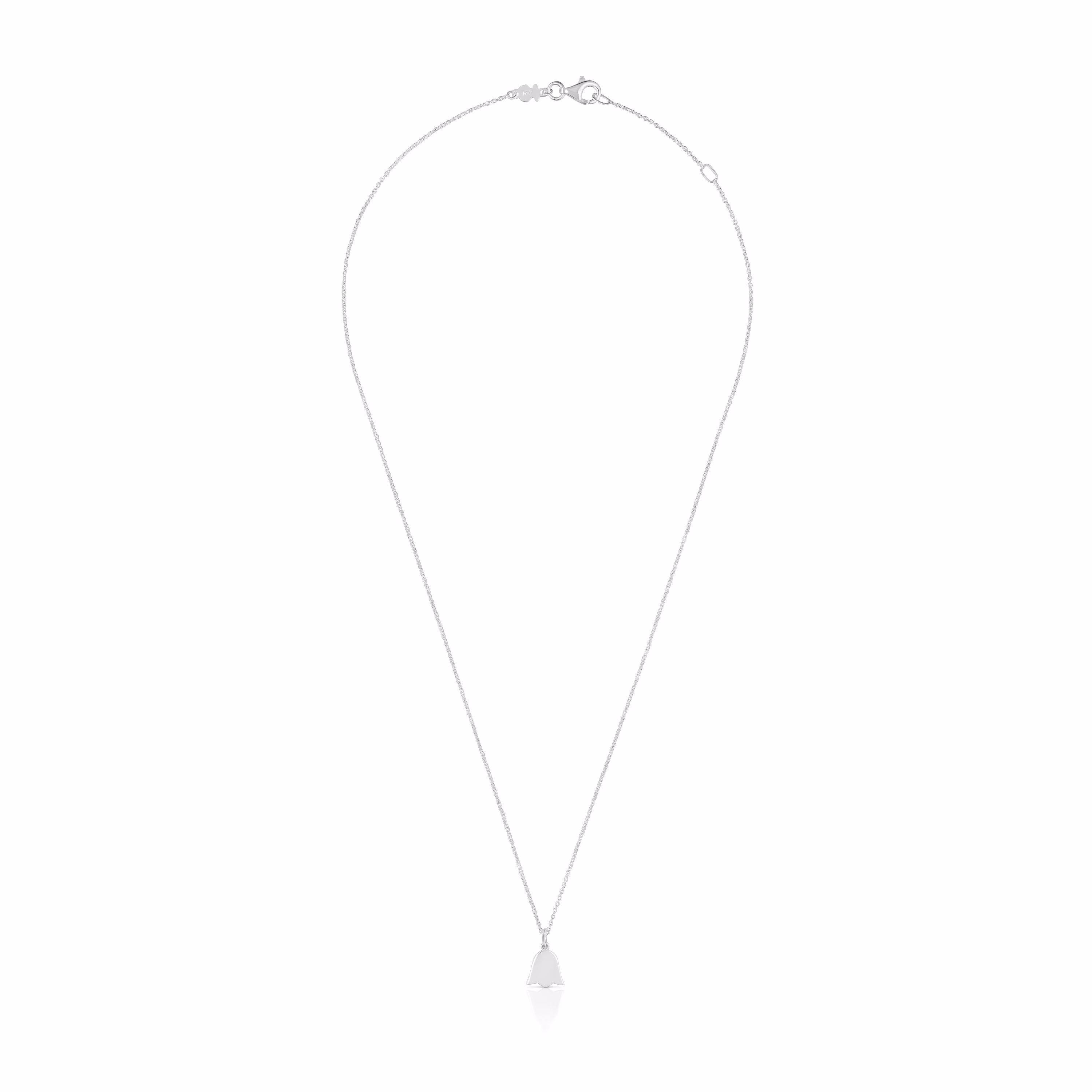 Collar corto tulipán de plata TOUS Motivos