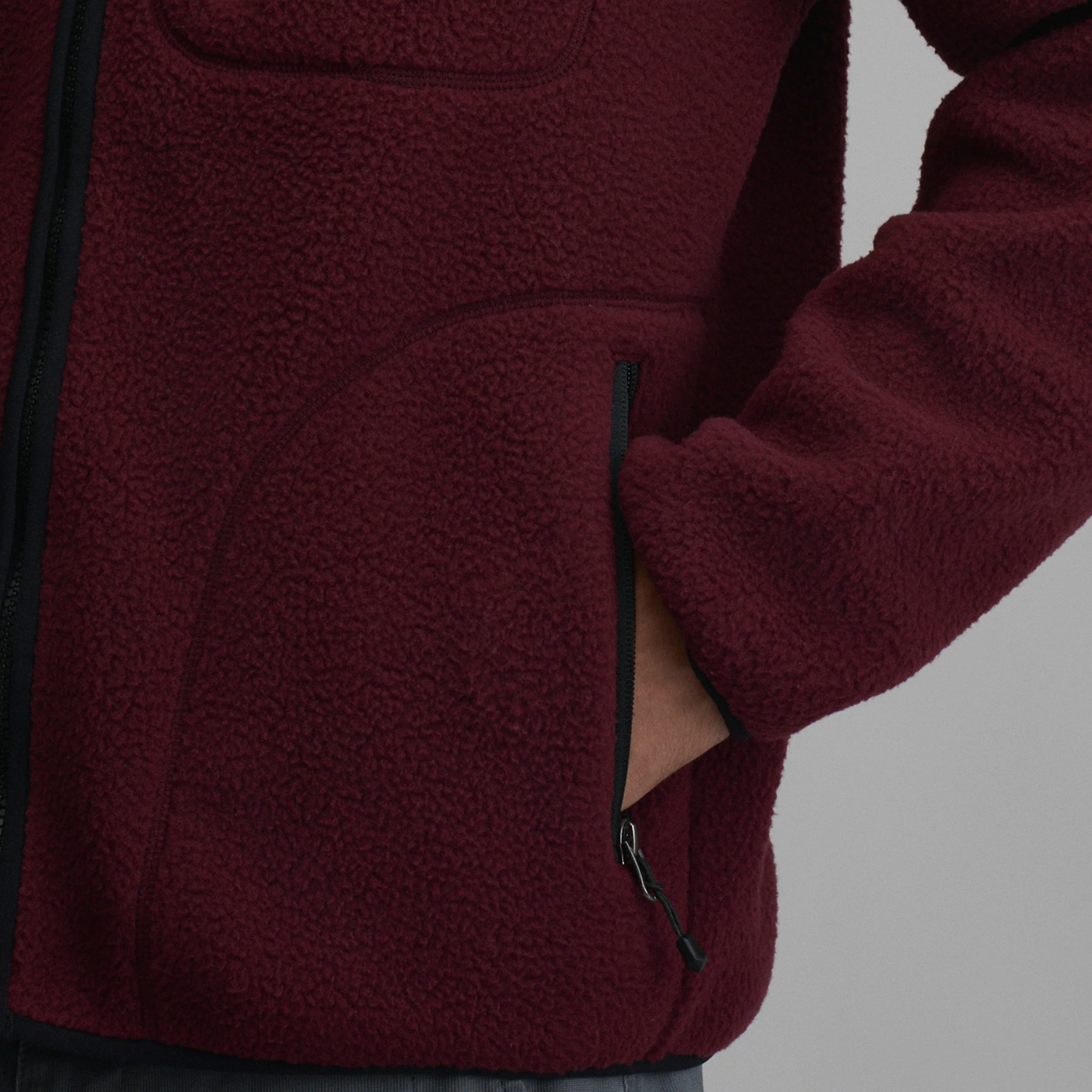 Men's Journey Full-Zip Solid Fleece Pullover