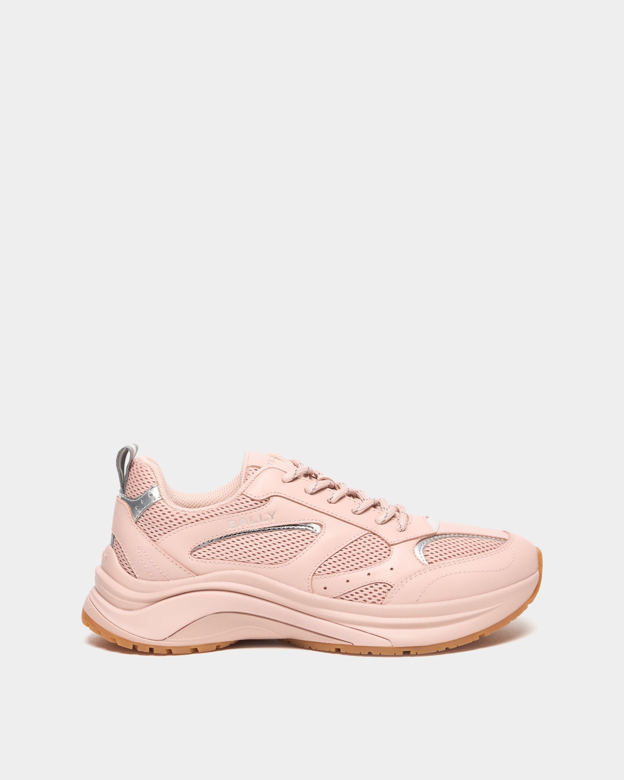 Sneaker Woge aus Stoff in Light Pink