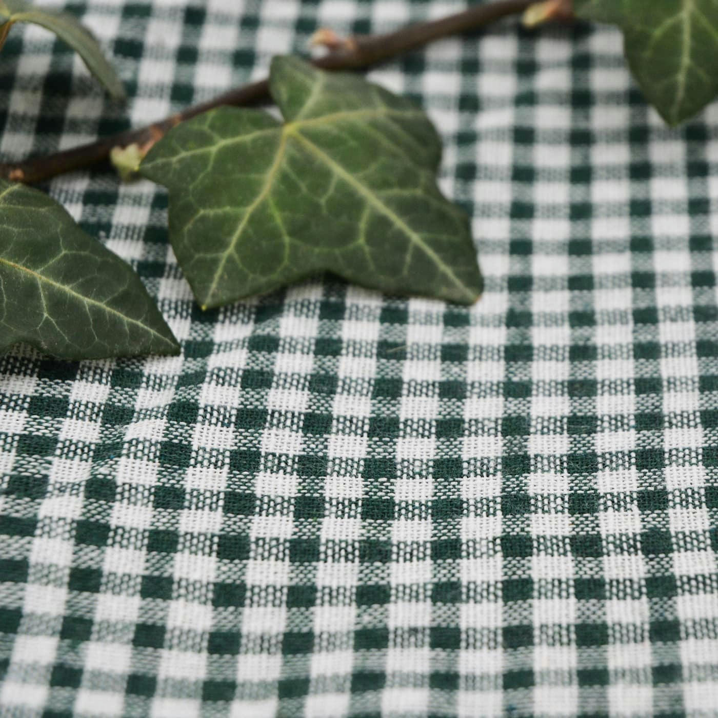 - Nappe XL pique-nique imperméable vichy vert foncé 280 x 140 cm