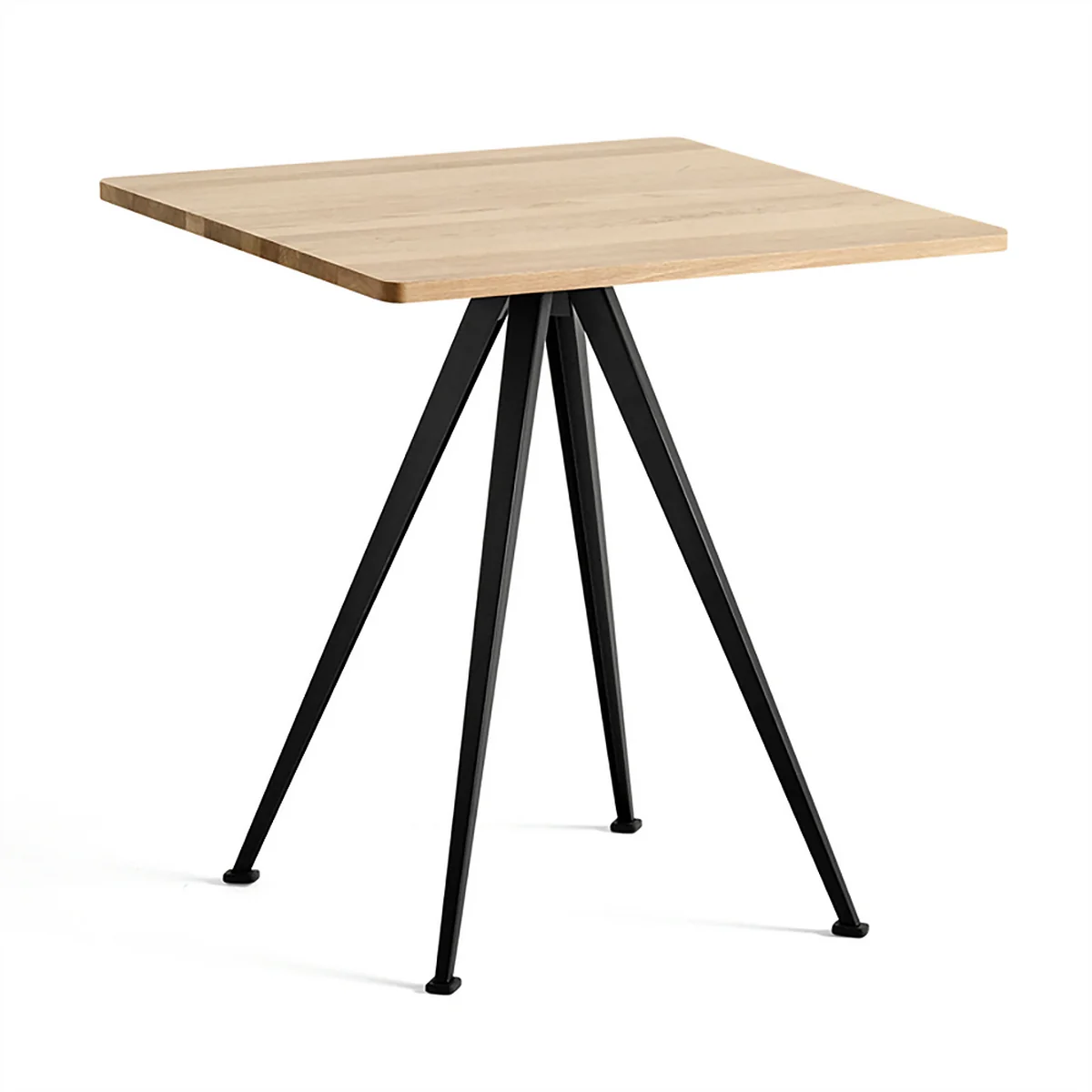 HAY - Pyramid Bistrotisch 21, Ø 70 cm, Eiche geölt / beige