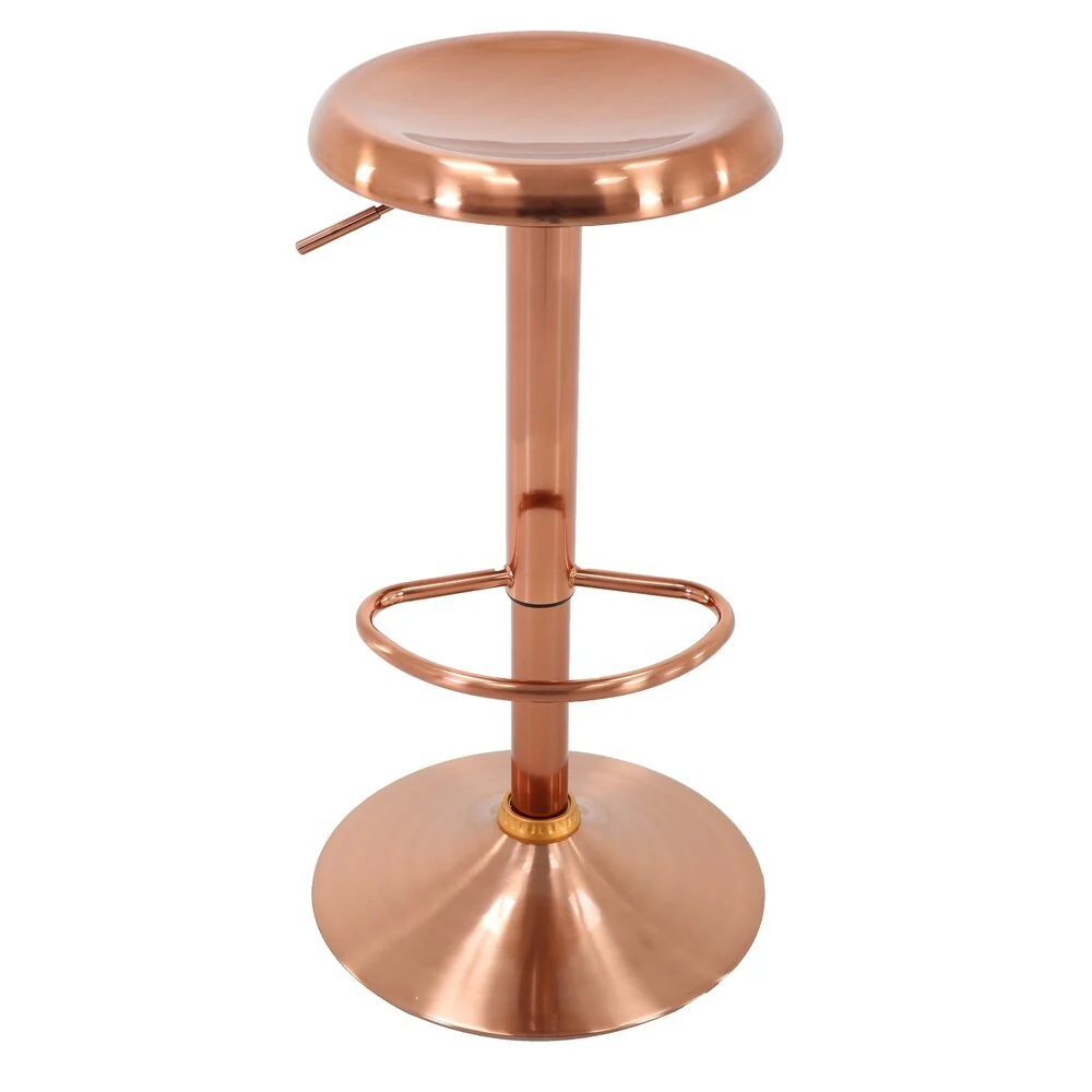 Adjustable Height Barstool in Chromed Finish