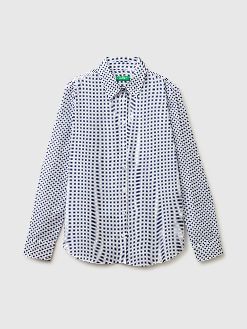 Patterned shirt in lightweight cotton