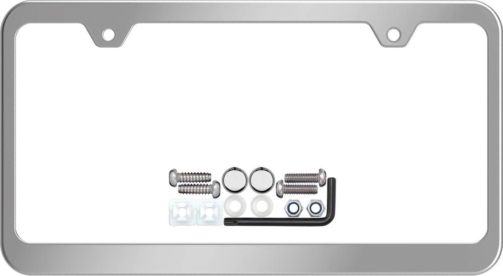 Cruiser License Plate Frame, Prestige Stainless Steel