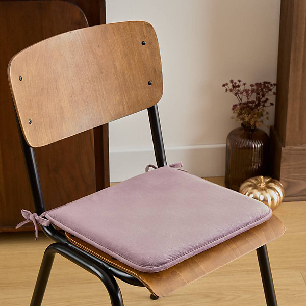 Galette de chaise Lilou violet clair 38x38cm - Atmosphera