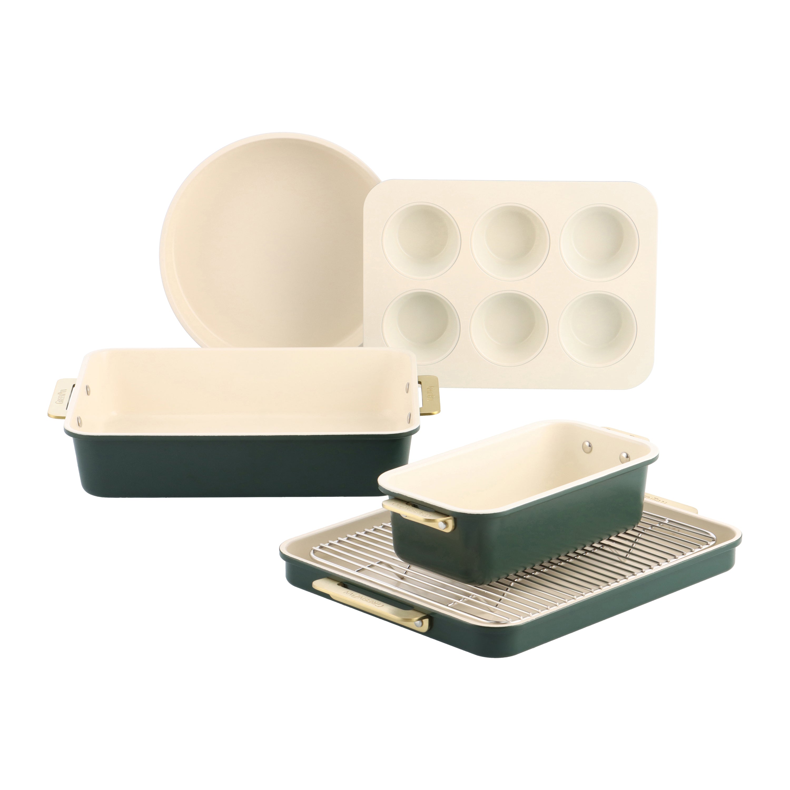 GreenPan Padova Reserve Bakset 6-delig - Groen