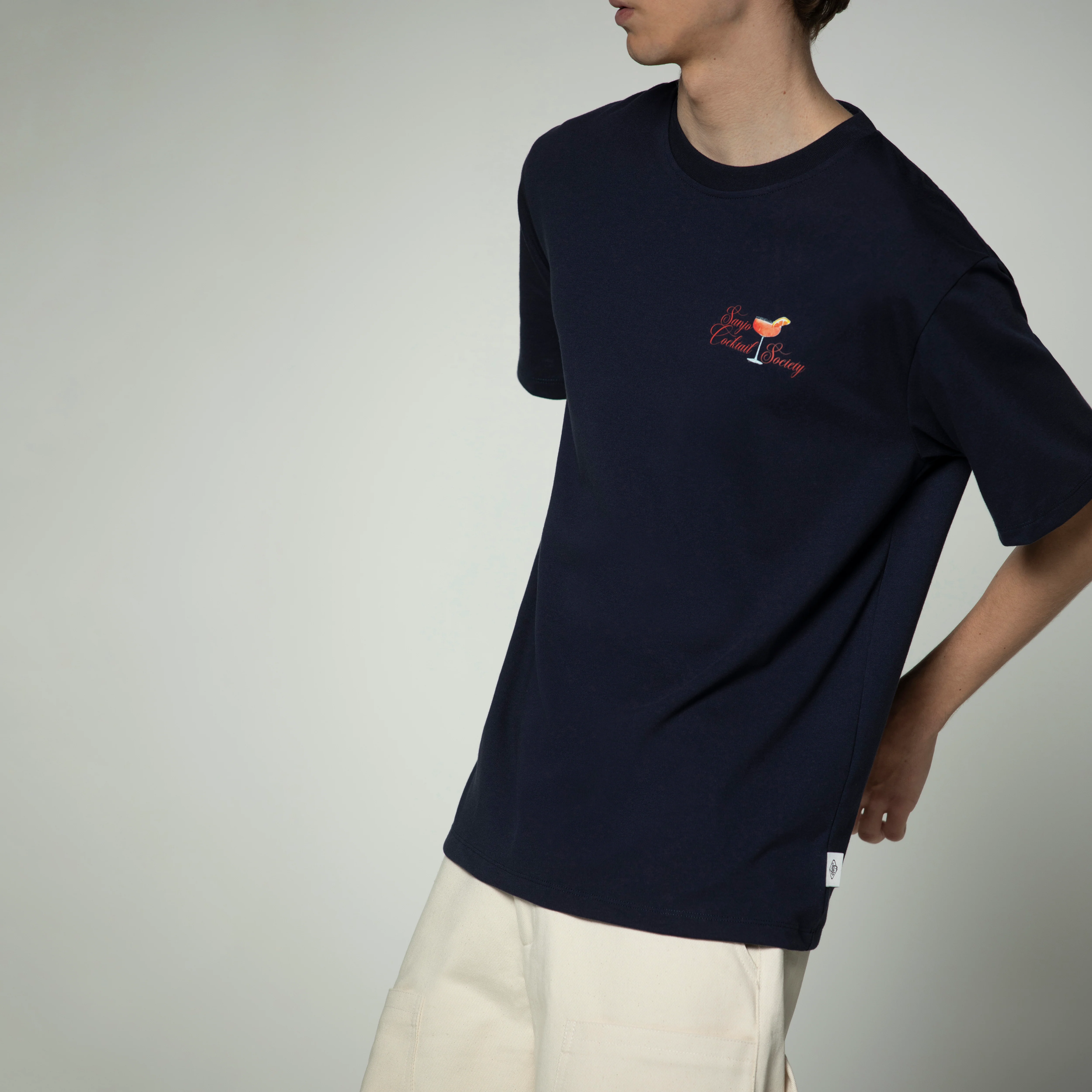 Sanjo Cocktail Society T-shirt // Navy