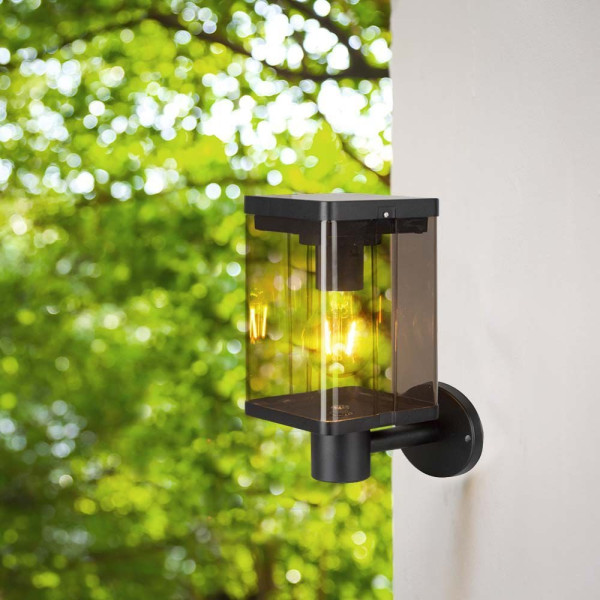 Kinkiet solarny VT-1136 z czujnikiem czarny LED 1x2.5W 150lm IP54 V-TAC