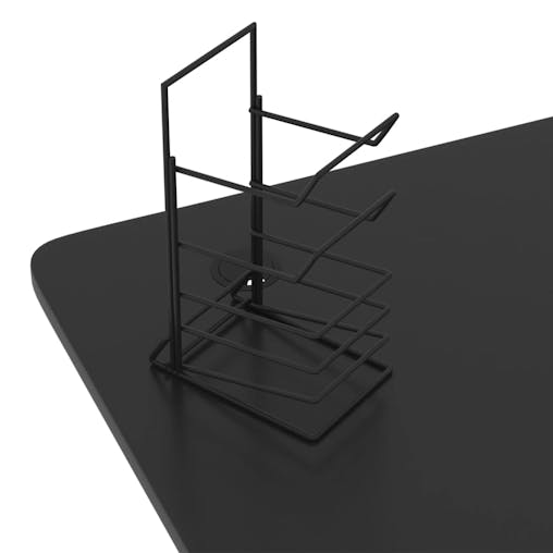 NNEVL Gaming Desk with Y Shape Legs Black 90x60x75 cm
