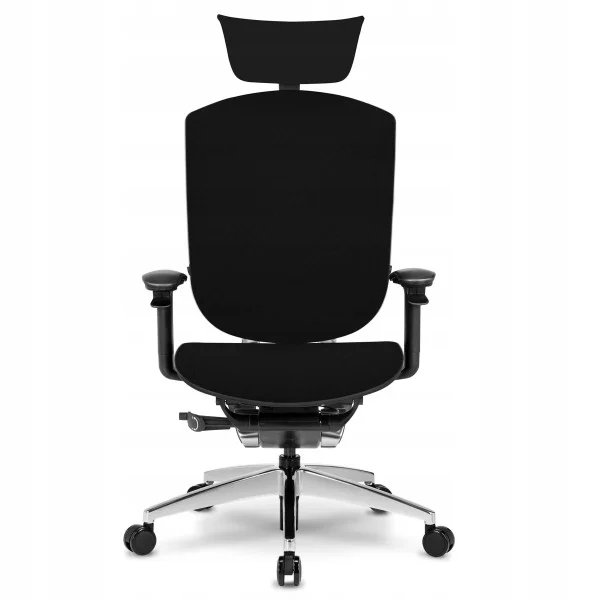 Ergonomiczny fotel biurowy Maven chrom/czarny