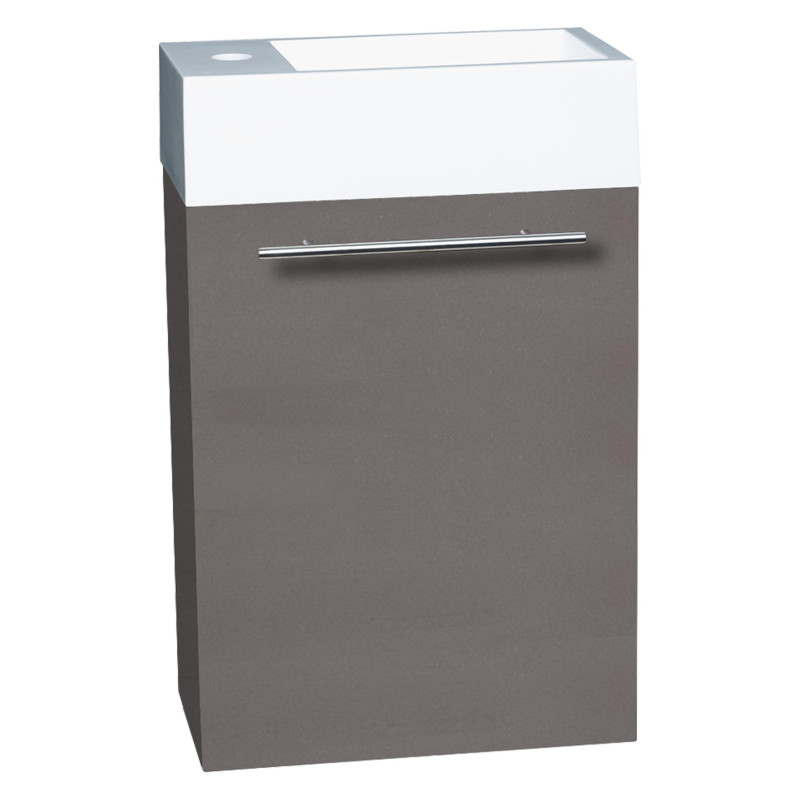Meuble lave-mains droit Force gris 40 cm DIFFERNZ
