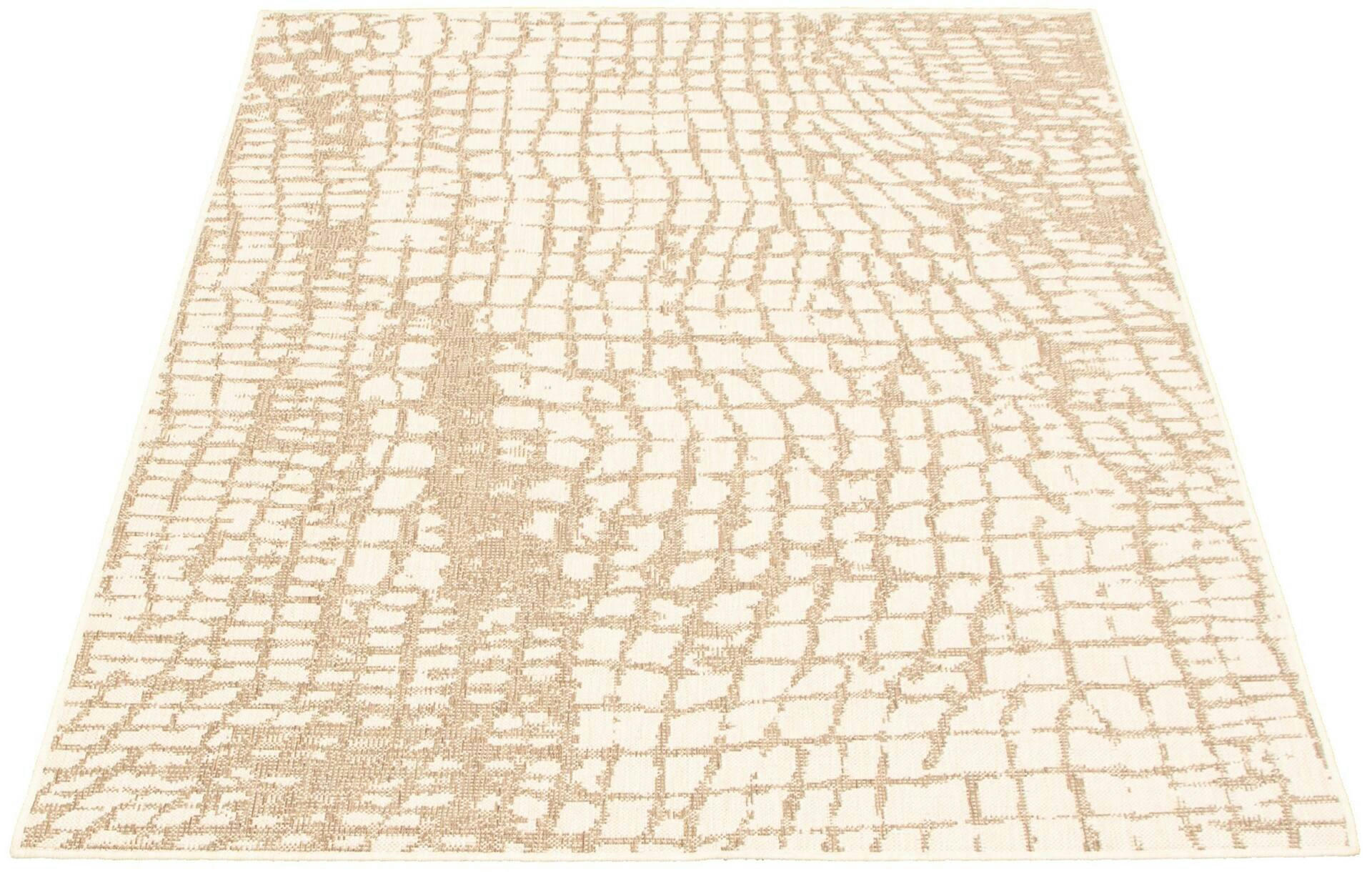 ECARPET Sisal Safari Indoor/Outdoor Area Rug, Champagne/Taupe, Assorted Sizes