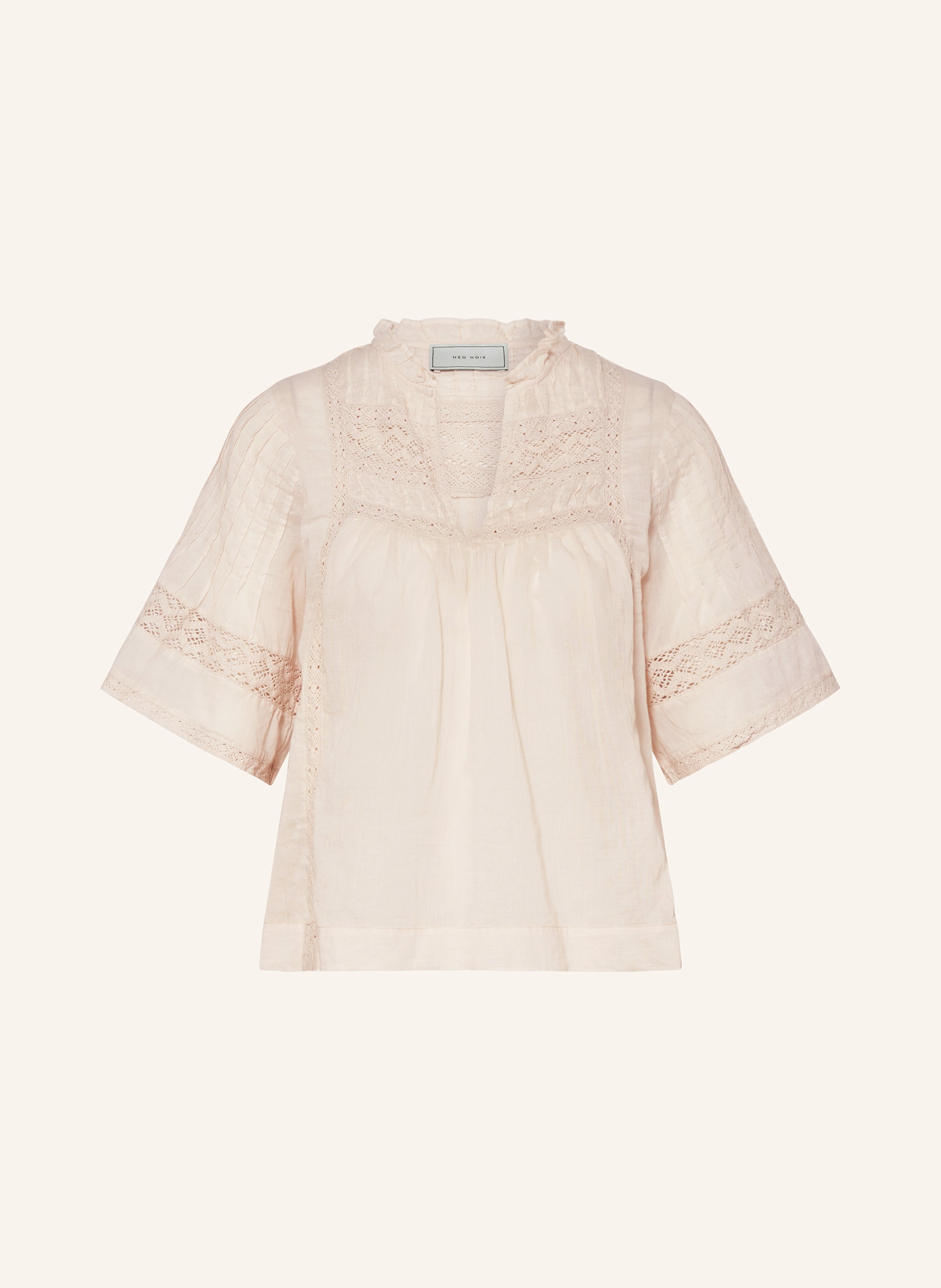 NEO NOIR Blusenshirt SIAMA mit Spitze