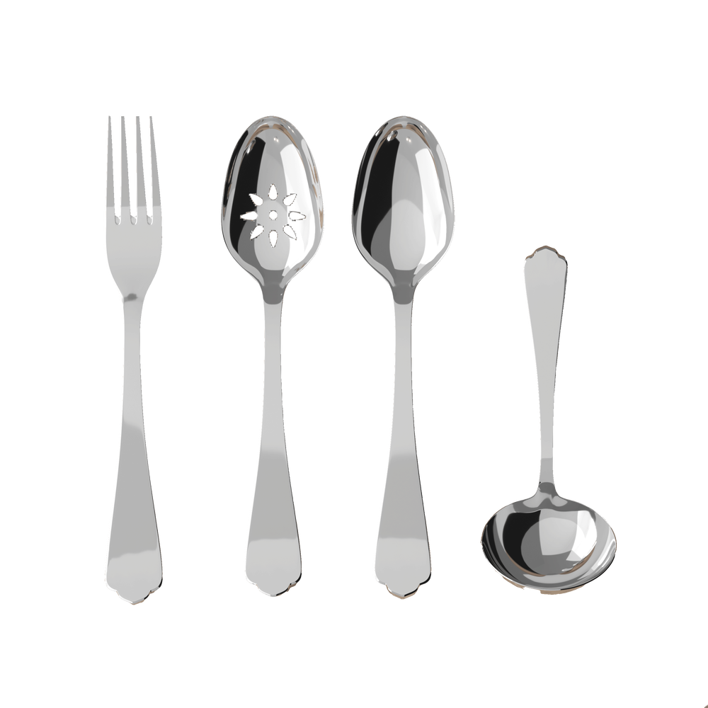 Medina 4-piece flatware set - stainless steel