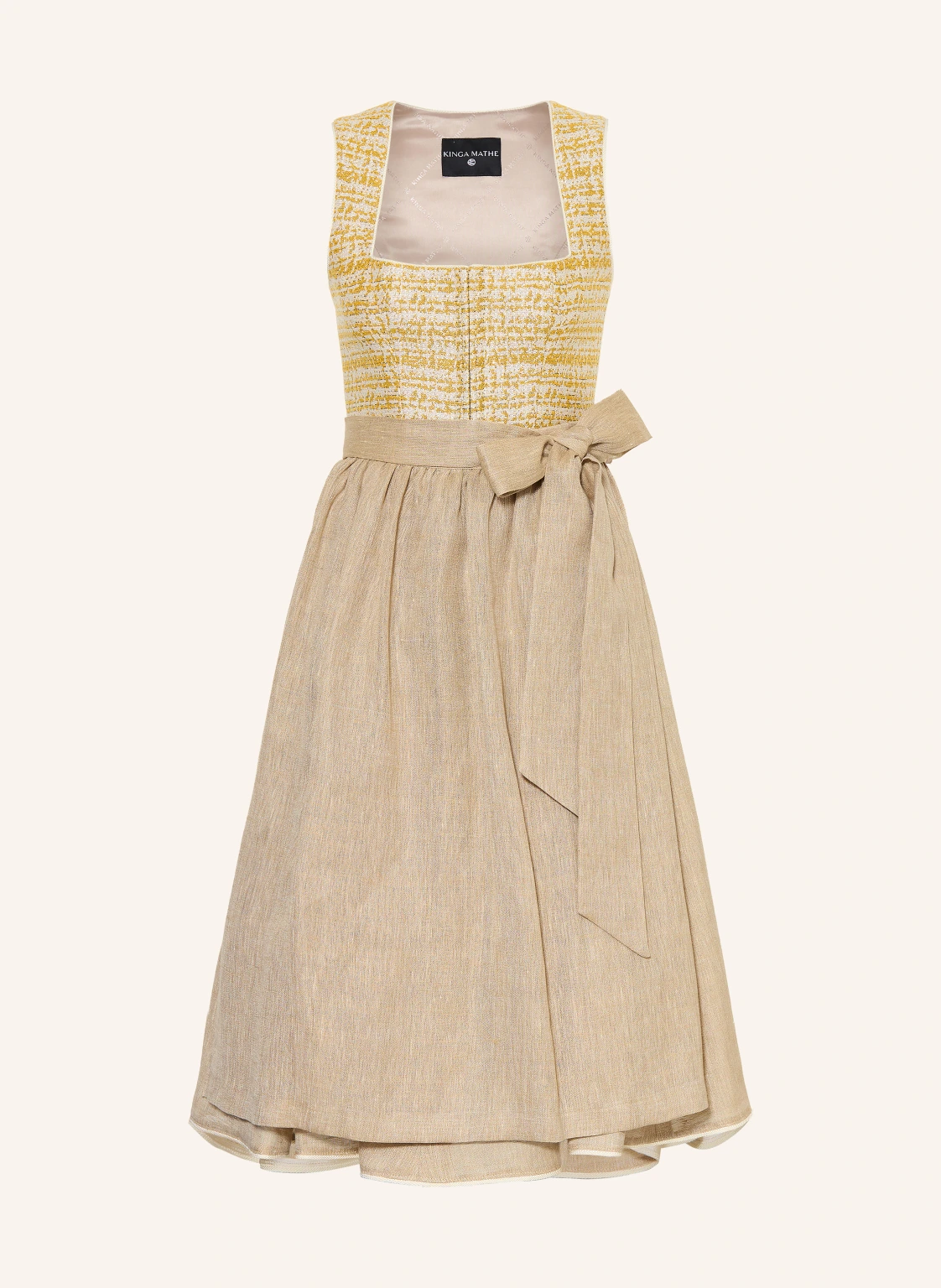 KINGA MATHE Bouclé-Dirndl SARANDA mit Glitzergarn