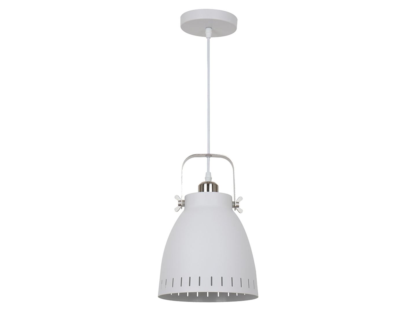 Lampa wisząca Franklin stalowa biała