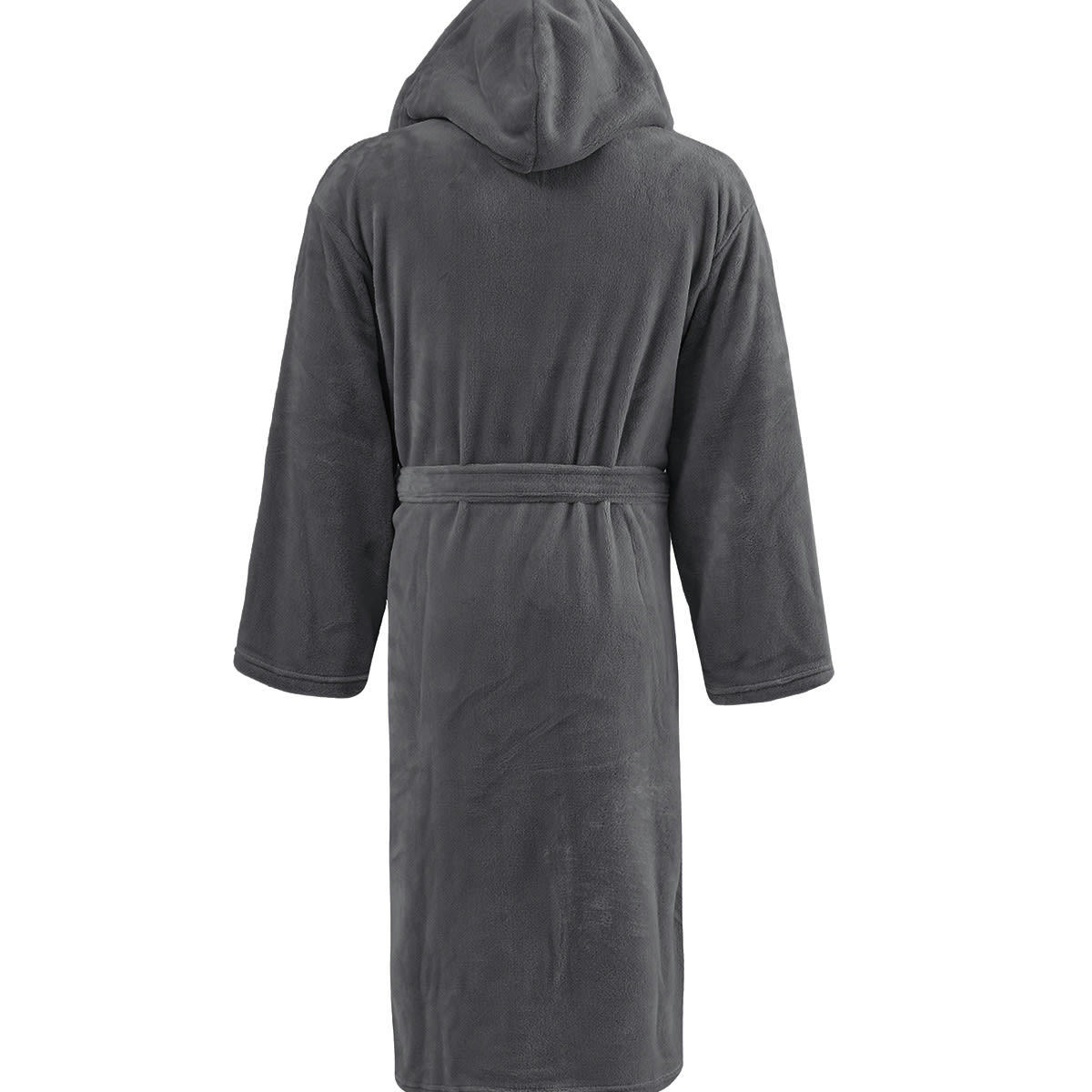 KAPRA - Peignoir polaire mixte à capuche  silver grey L