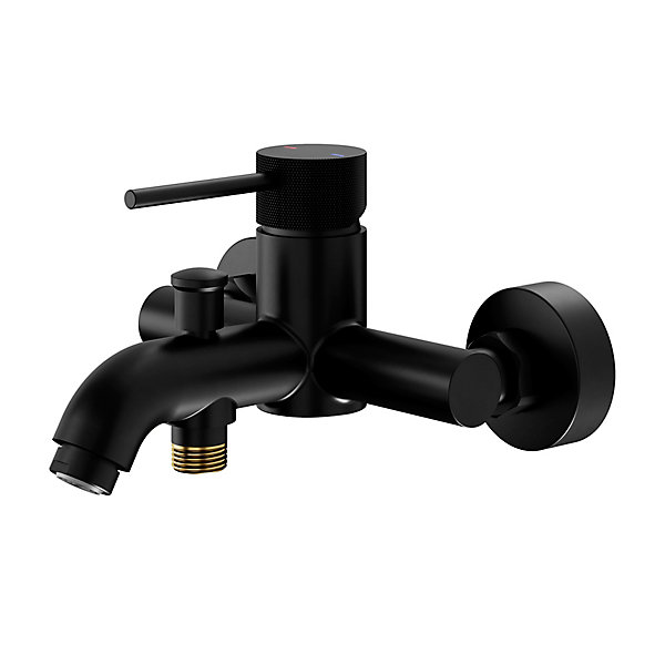 Mitigeur bain/douche mécanique noir mat, Owens GoodHome