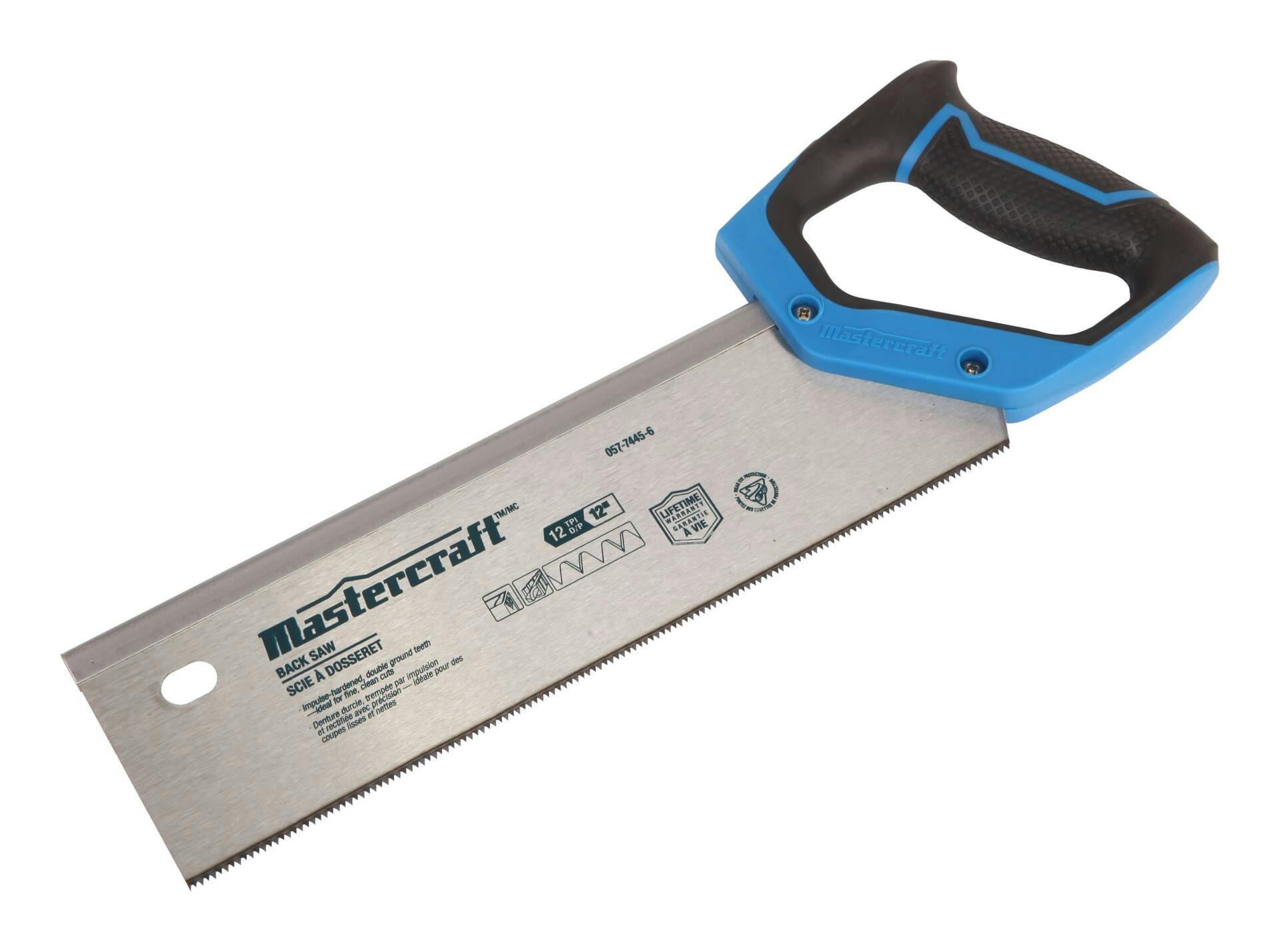 Mastercraft 12-TPI Back Saw, 12-in
