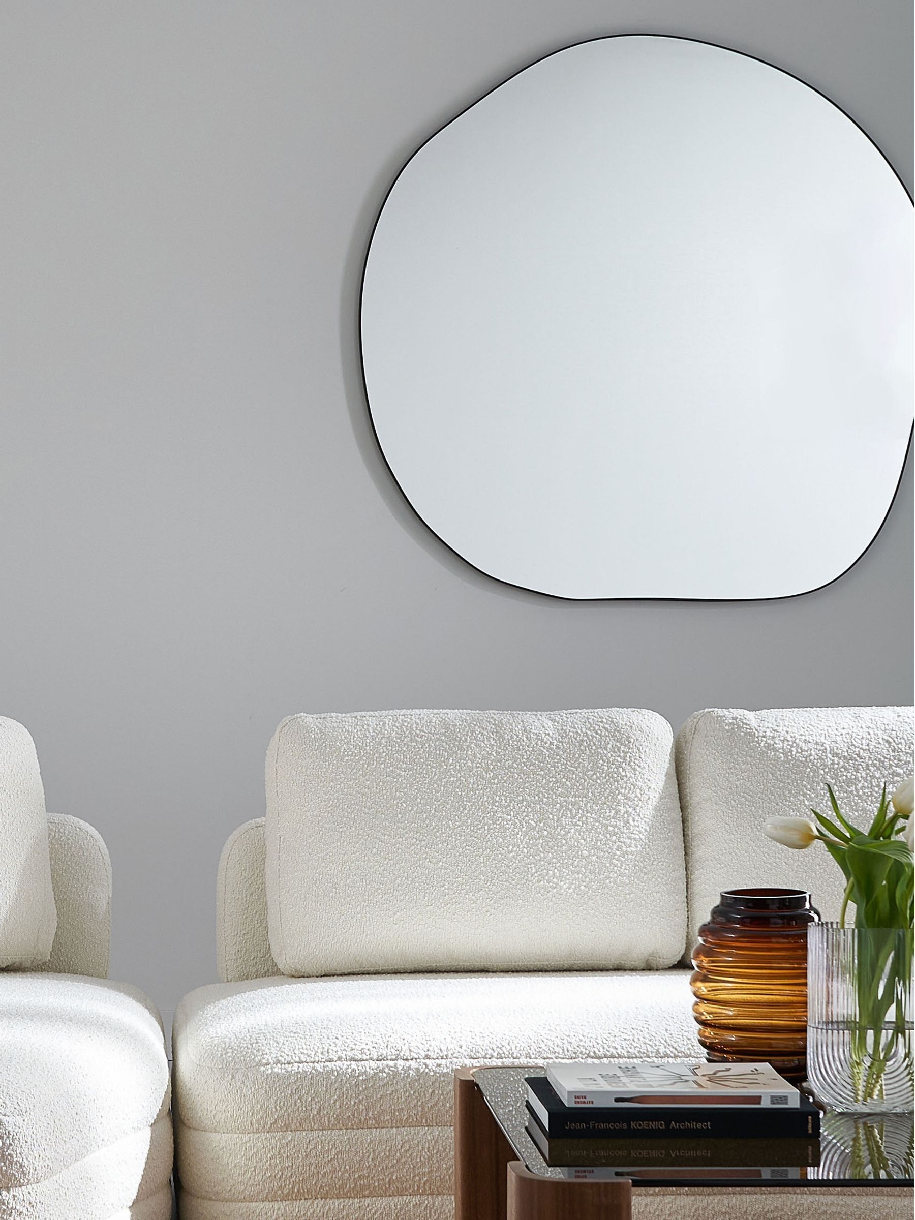 La Redoute Intérieurs Black Ornica 120 x 120cm Shaped Mirror