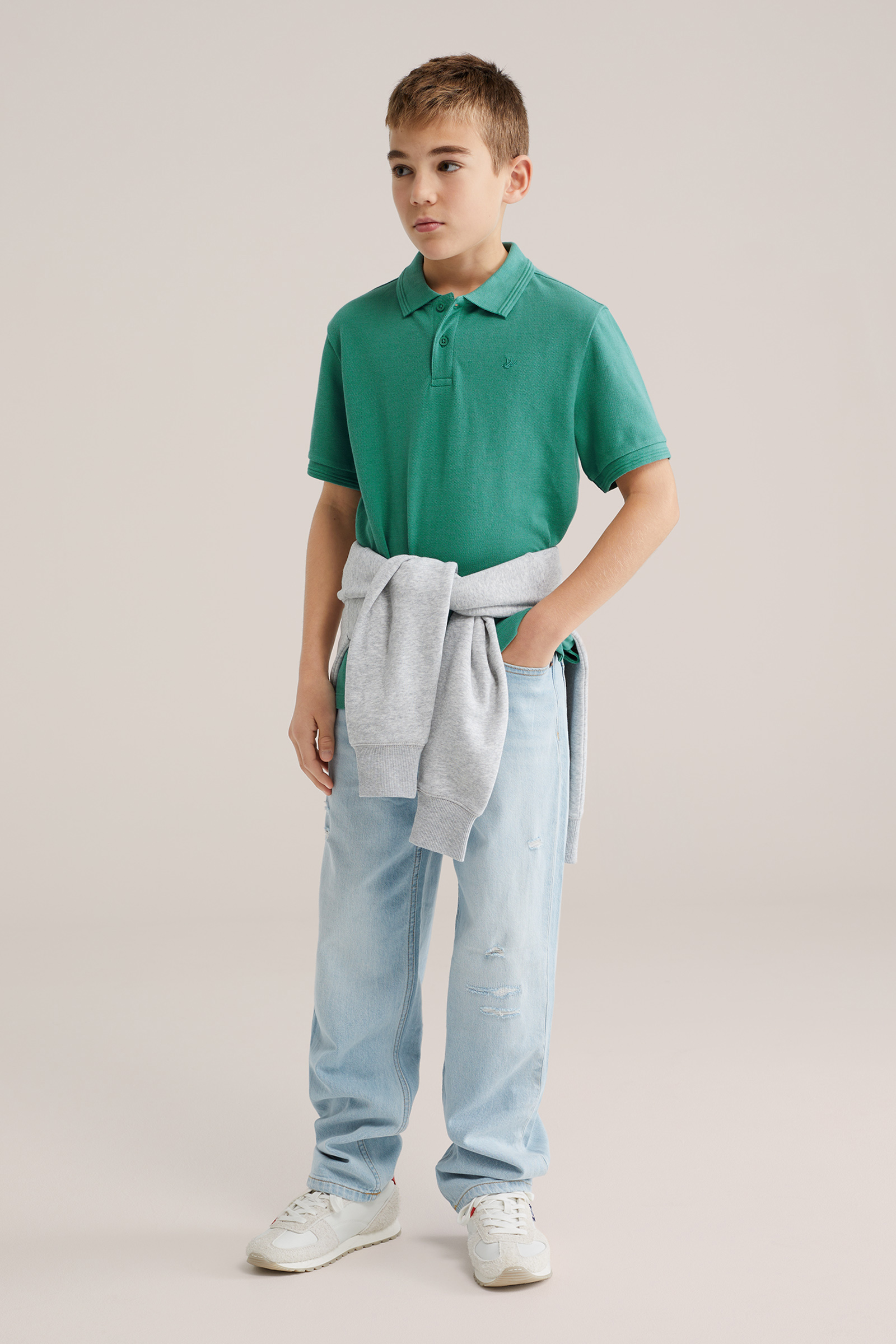 Jongens polo met embroidery