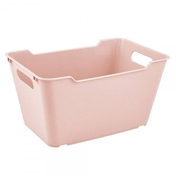 Bac de rangement lifestyle 6 litres avec poignées - Rose