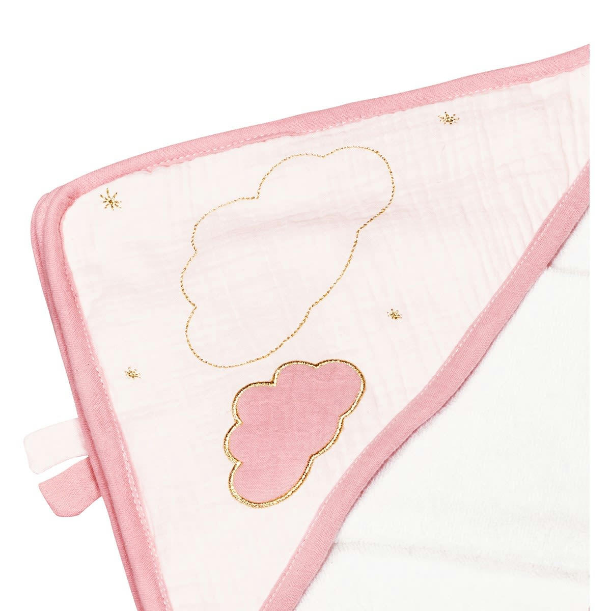 LILY - Cape de bain et gant en coton