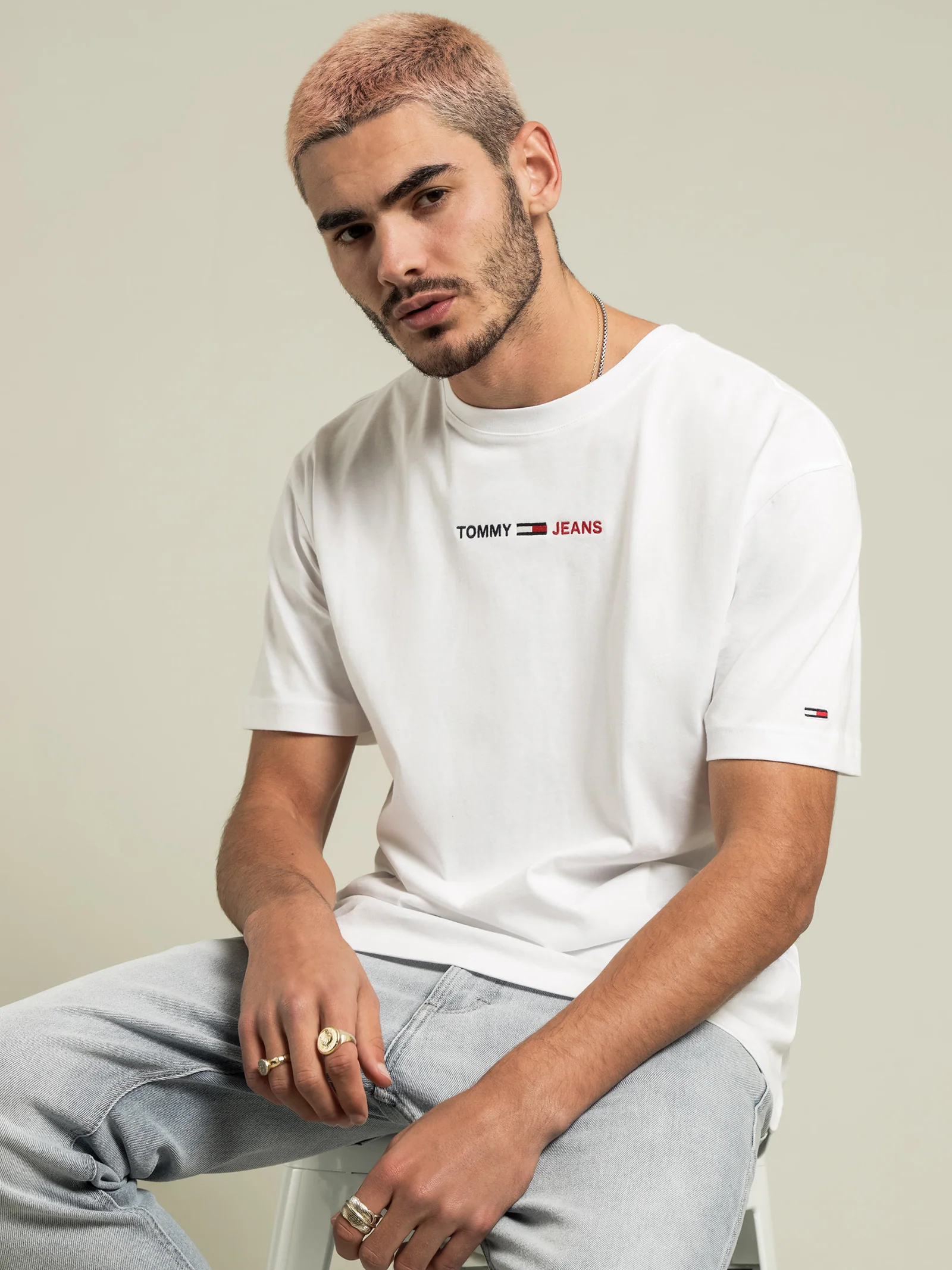Linear Logo Organic Cotton T-Shirt