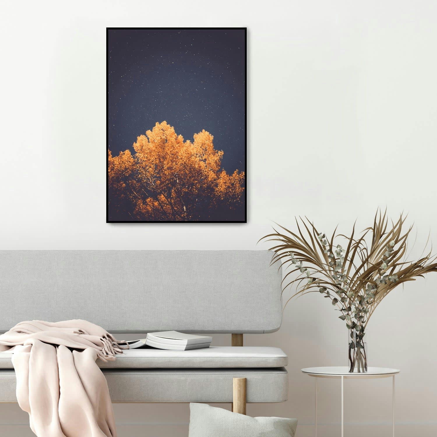 CIELO - Affiche avec cadre noir - Sous les étoiles - 50x70