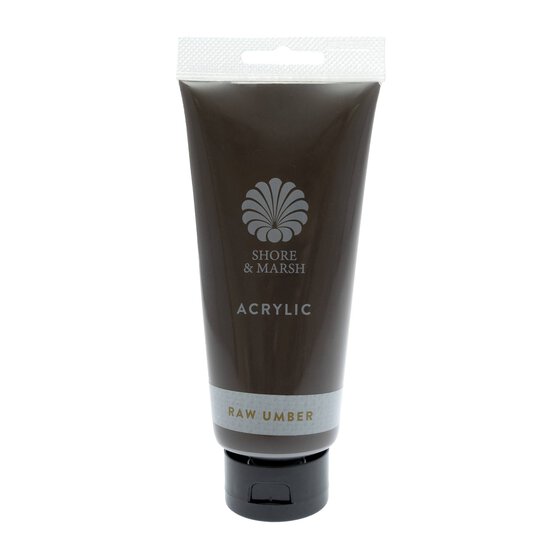 Shore & Marsh Raw Umber Acrylic Paint 200ml