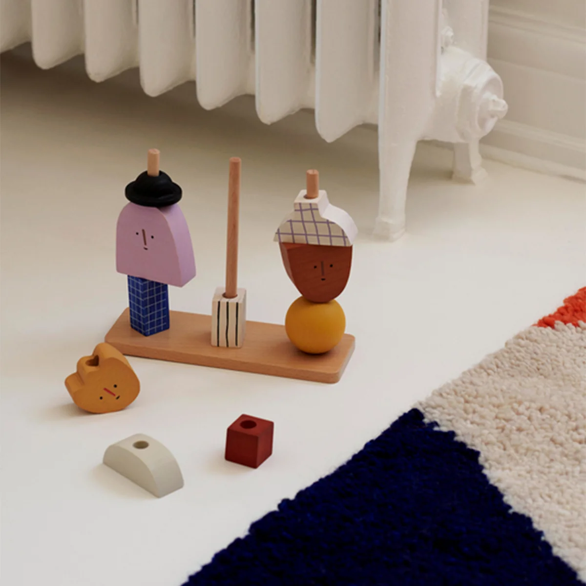 Ferm Living - Character Stacking Blocks Spielfiguren, multi