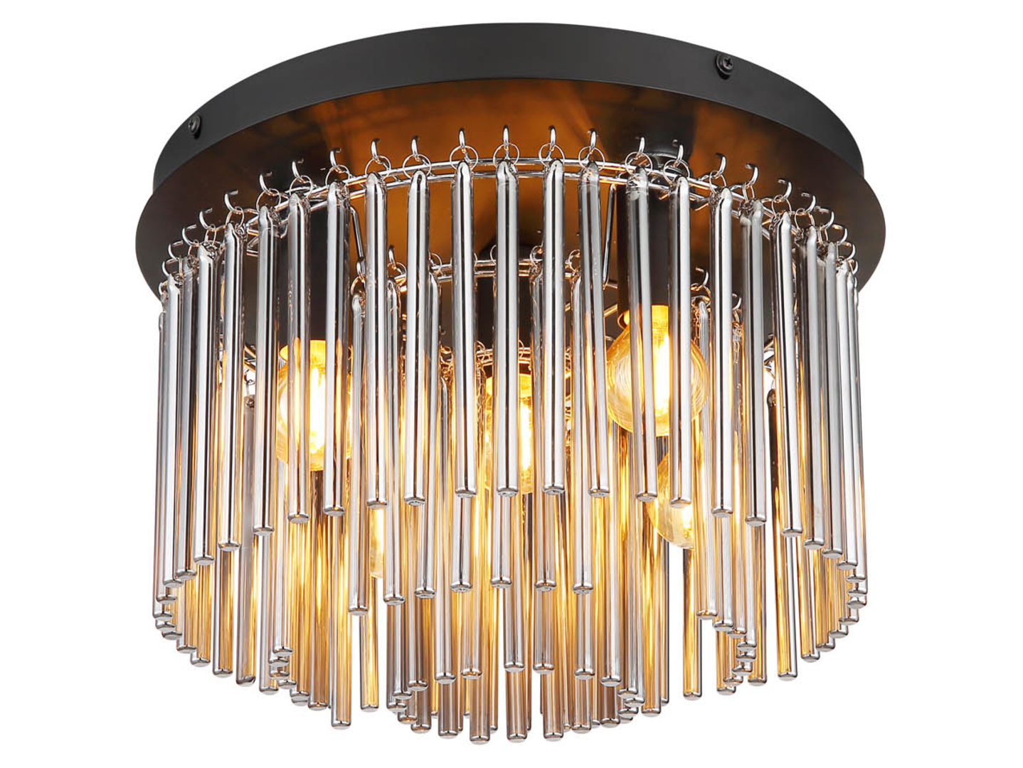 Lampa sufitowa Gorley 5-punktowa metalowa czarna