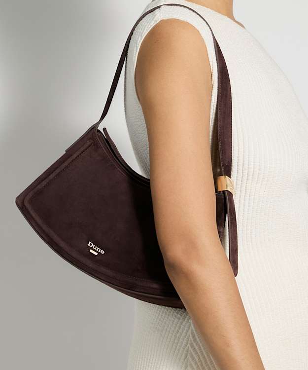 Dependent Brown - Suede Shoulder Bag