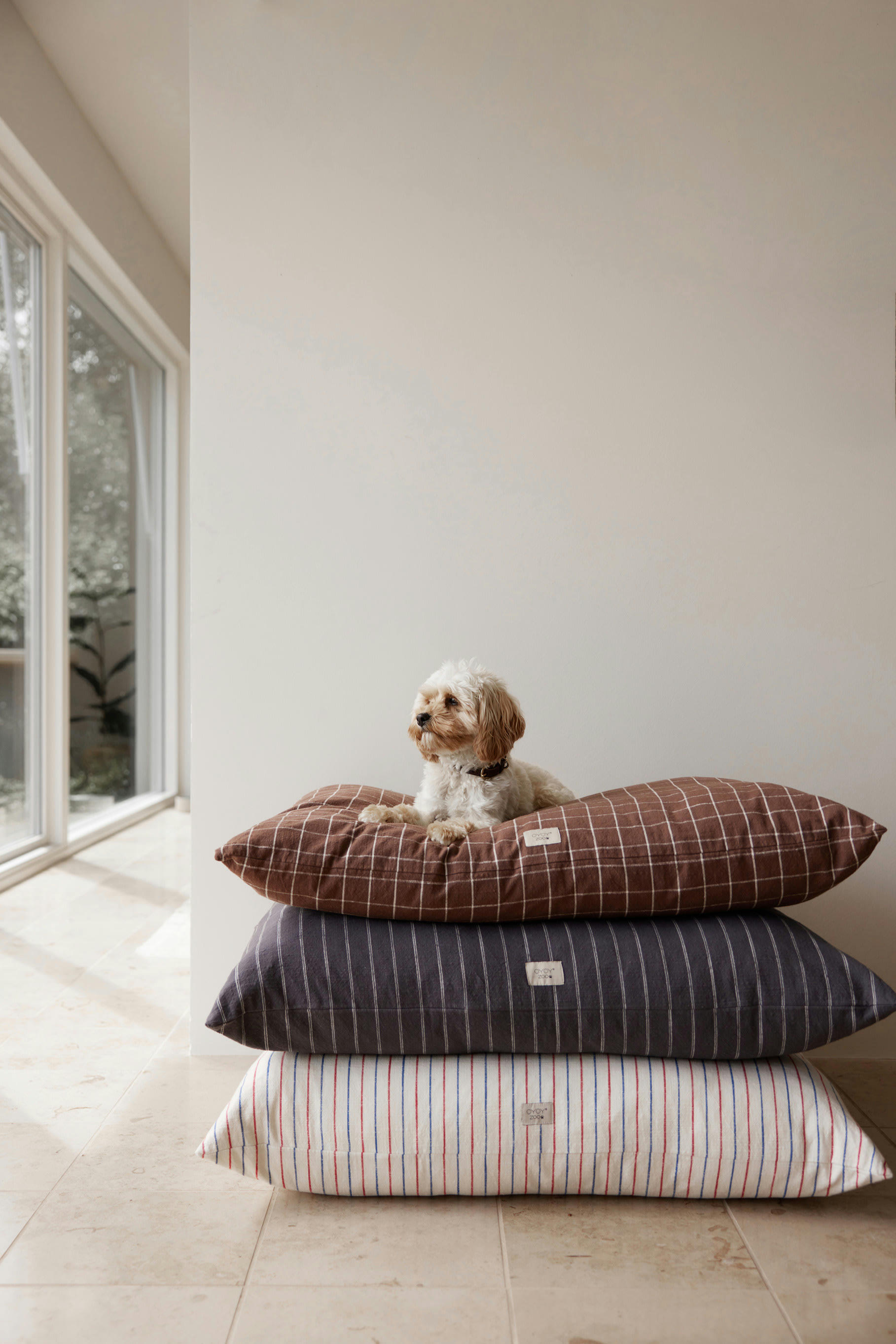 KYOTO - Coussin noir en coton organique H60x74cm