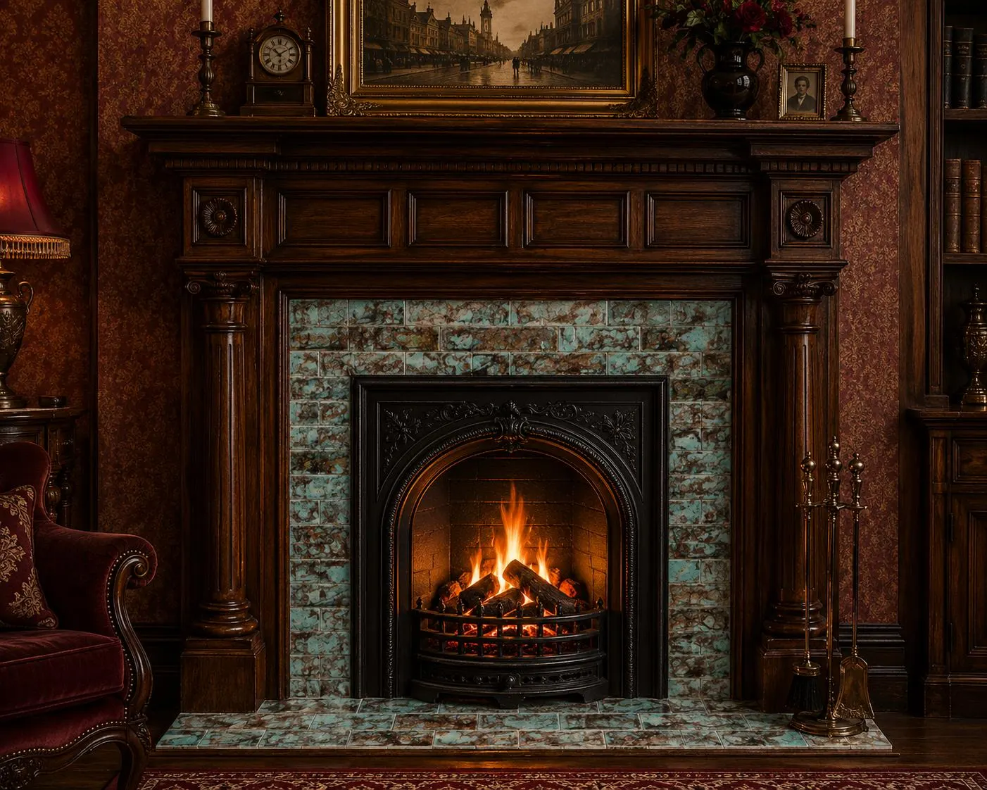 Victorian Fireplace tile 1.5 x 6 in color SR- 120 Victoriana 1: Kitchen or Bath subway tile