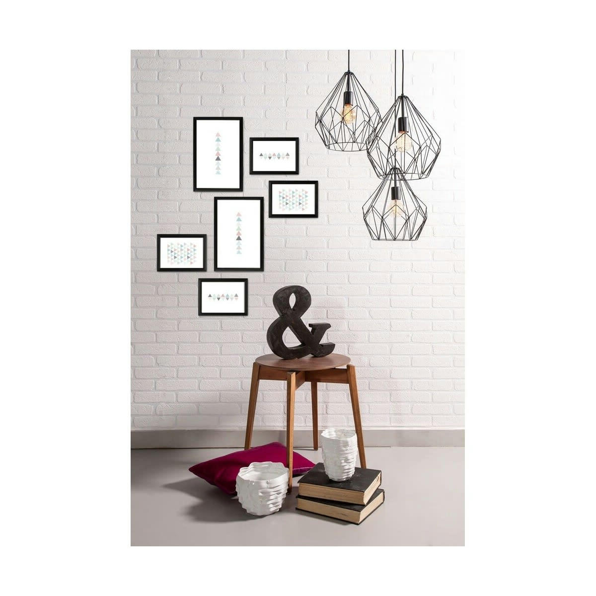 PRIMO - Mur de cadres Easy noir résine recyclée