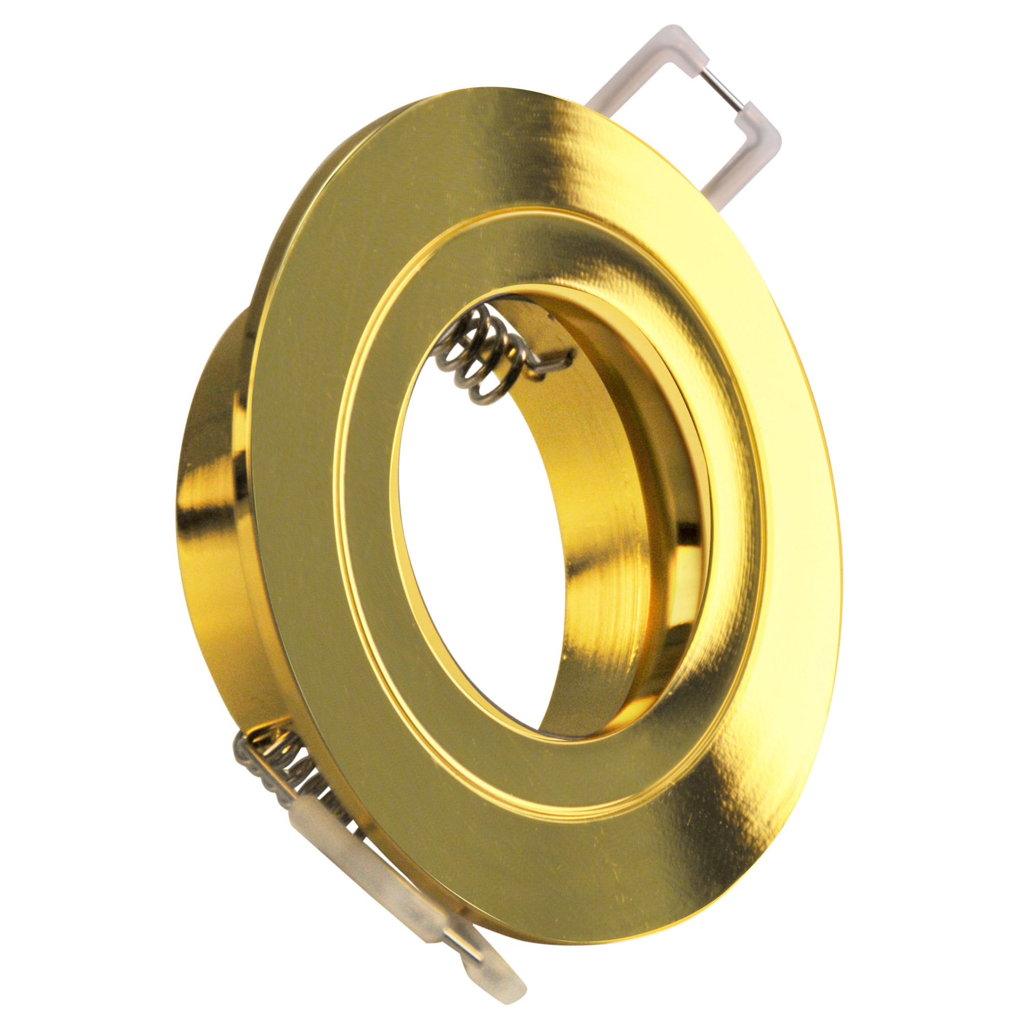 Oprawa wpuszczana okrągła złoty połysk 8cm FEBE1xGU10x8W IP20 Polux