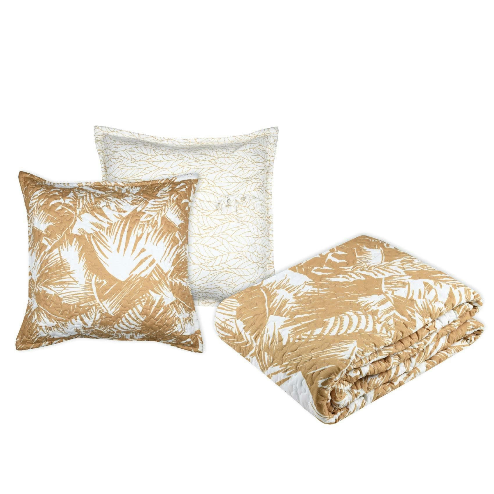 - Ensemble réversible boutis et taies esprit jungle
