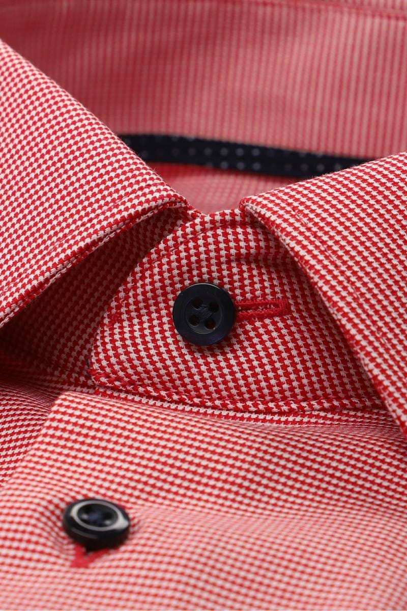 ETERNA Slim Fit Hemd rot, Strukturiert