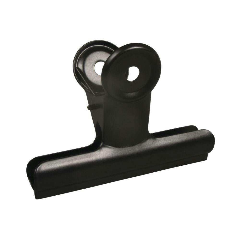 CLIP - Pince double clip en métal noir 9x7x4cm