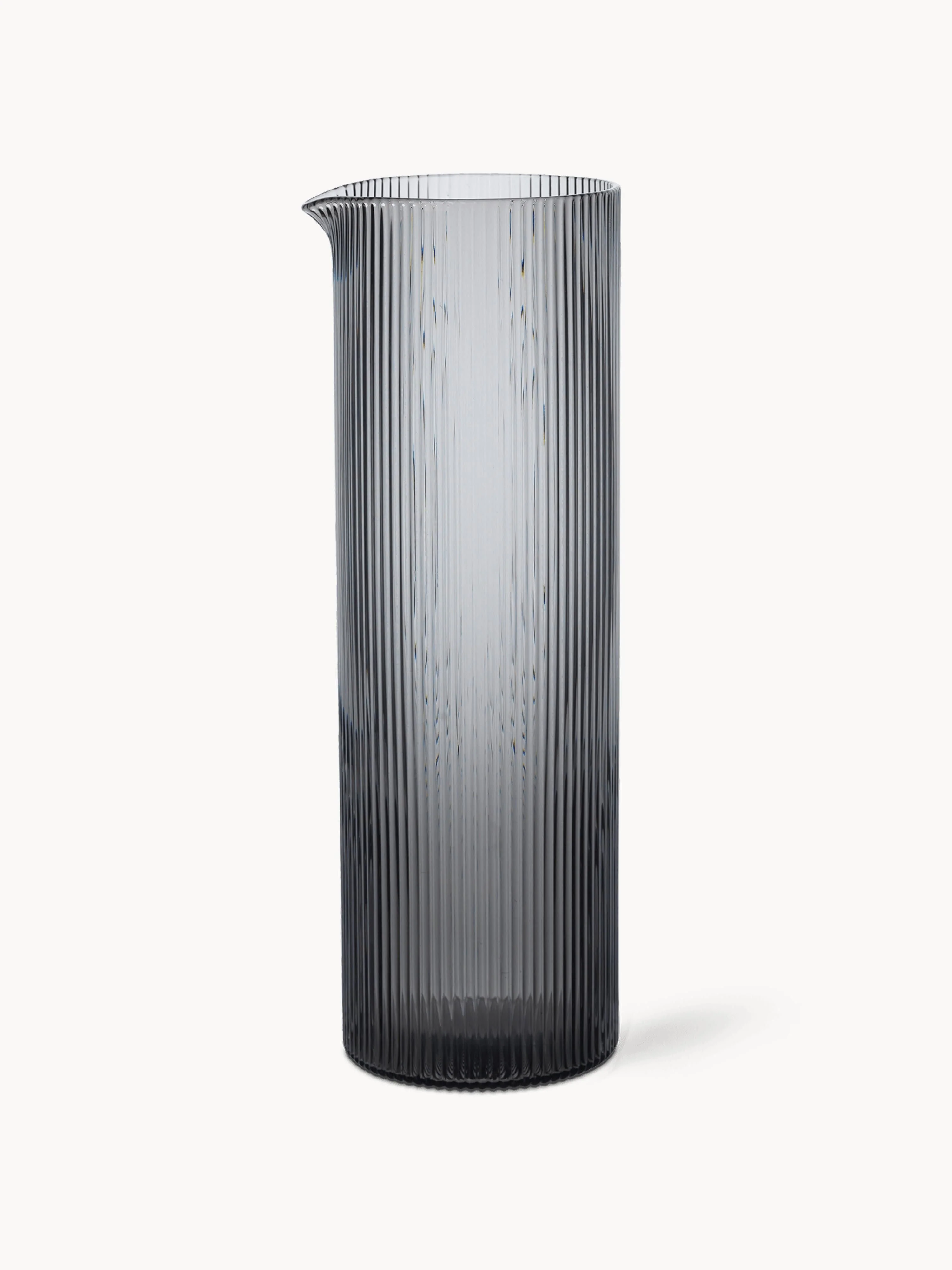 Mundgeblasene Karaffe Ripple mit Rillenrelief, 1.1 L